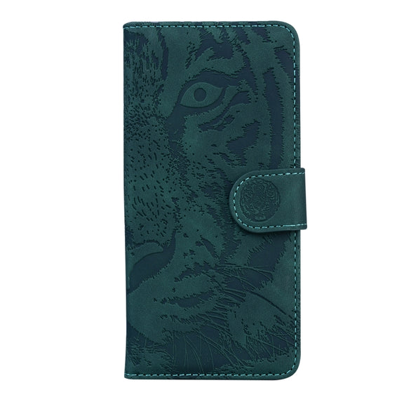 For Google Pixel 9 Pro 5G Tiger Embossing Pattern Flip Leather Phone Case(Green)