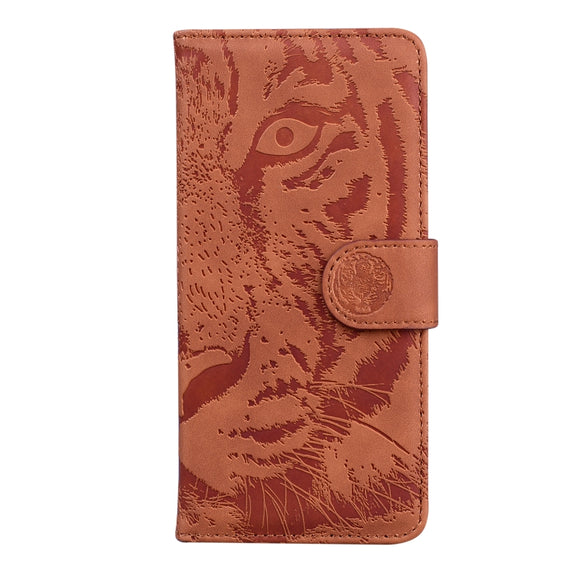 For Google Pixel 9 Pro 5G Tiger Embossing Pattern Flip Leather Phone Case(Brown)