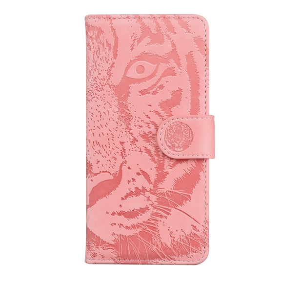 For Google Pixel 9 Pro 5G Tiger Embossing Pattern Flip Leather Phone Case(Pink)