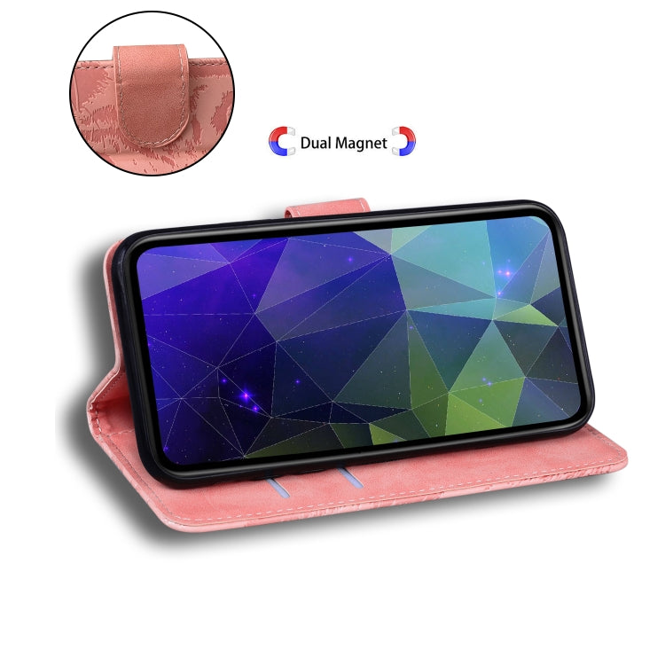 For Google Pixel 9 Pro 5G Tiger Embossing Pattern Flip Leather Phone Case(Pink)