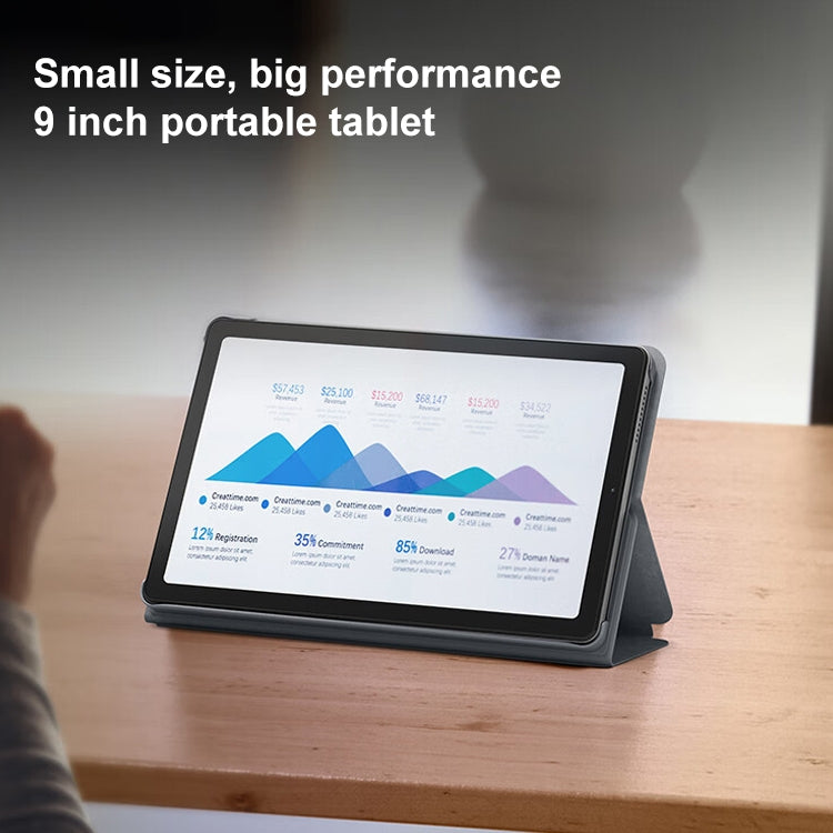 Lenovo K9 4G LTE Tablet, 4GB+64GB, 9 inch Android 12, MediaTek Helio G80 Octa Core, Support Face Identification(Grey)