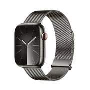 For Apple Watch Series 9 41mm DUX DUCIS Milanese Pro Series Stainless Steel Watch Band(Graphite)