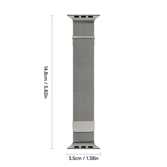 For Apple Watch SE 40mm DUX DUCIS Milanese Pro Series Stainless Steel Watch Band(Graphite)