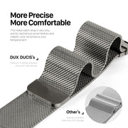 For Apple Watch Series 2 42mm DUX DUCIS Milanese Pro Series Stainless Steel Watch Band(Graphite)