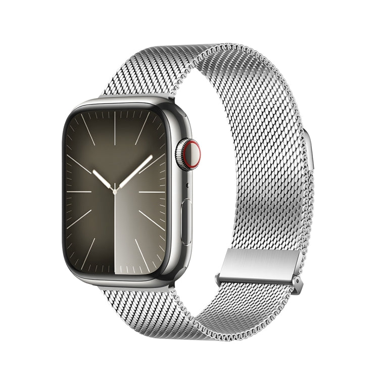 For Apple Watch 38mm DUX DUCIS Milanese Pro Series Stainless Steel Watch Band(Silver)