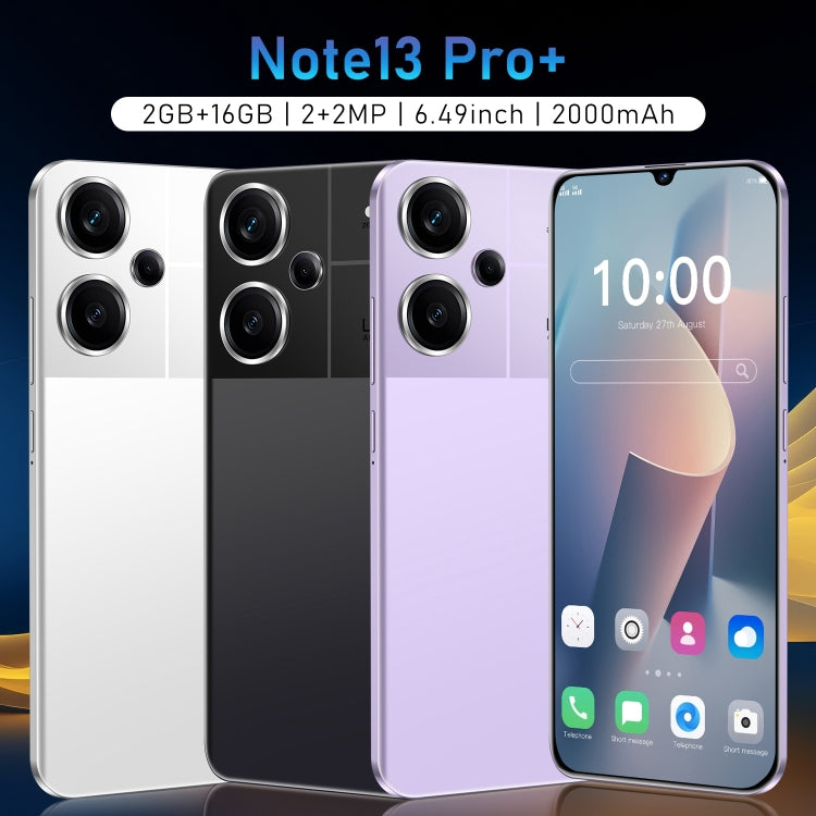 Note13 Pro+ / RF7, 2GB+16GB, 6.49 inch Face Identification Android 5.0 MTK6582 Quad Core, Network: 3G, Dual SIM(White)