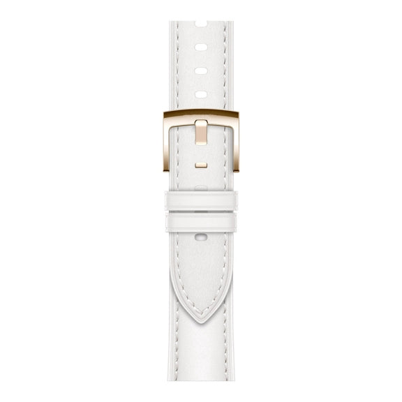 For Huawei Watch  GT 4 18mm Genuine Leather Watch Band(White)