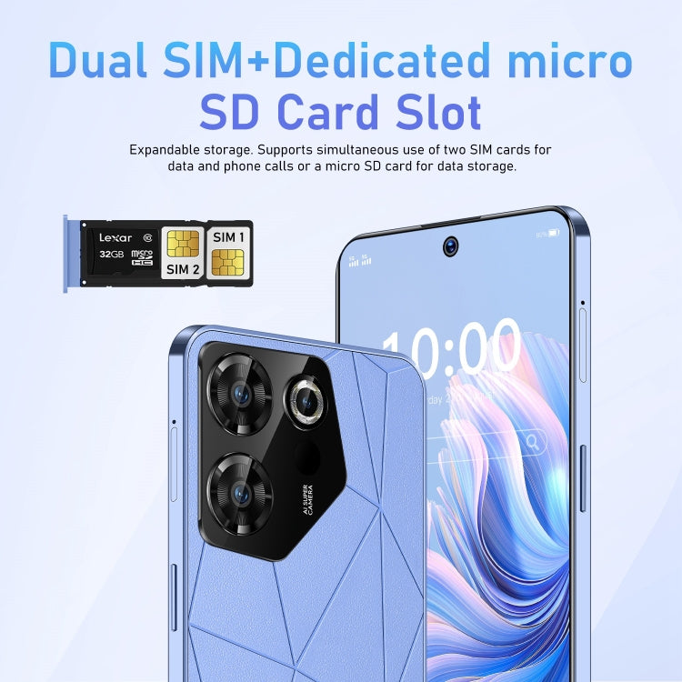 C20 Pro 5G / U32, 3GB+32GB, 6.528 inch Face Identification Android 10.0 MTK6737 Quad Core, Network: 4G, OTG, Dual SIM(Blue)