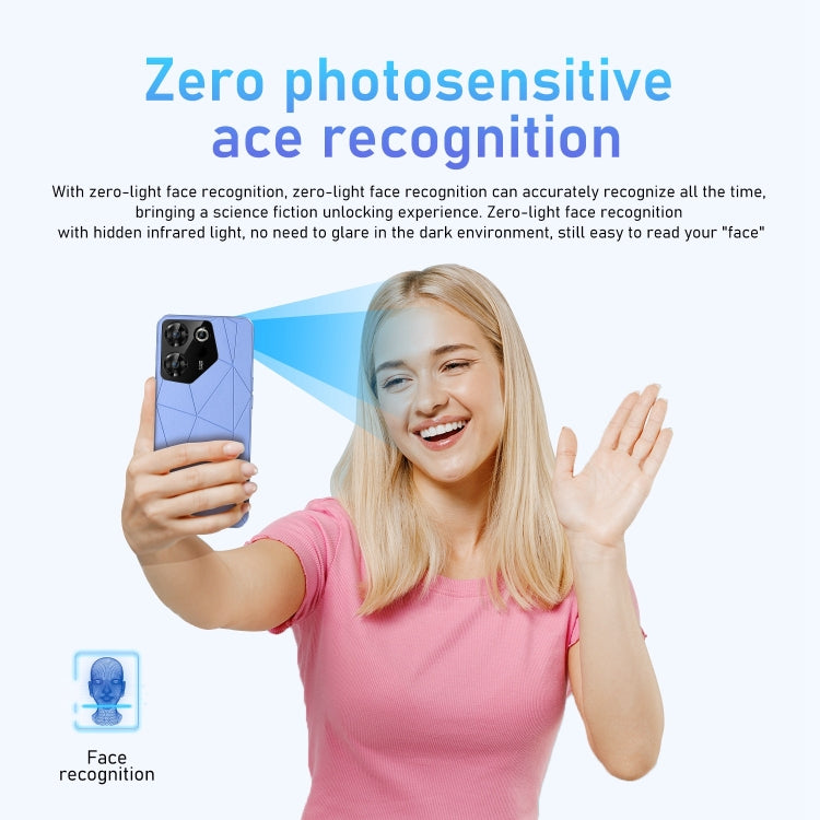 C20 Pro 5G / U32, 3GB+32GB, 6.528 inch Face Identification Android 10.0 MTK6737 Quad Core, Network: 4G, OTG, Dual SIM(Blue)