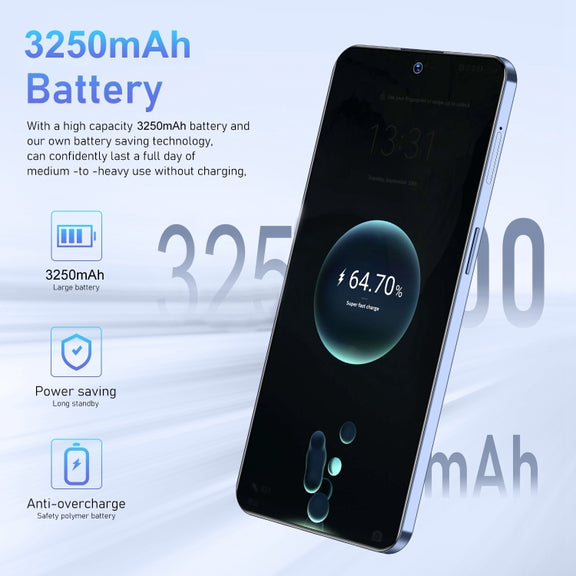 C20 Pro 5G / U32, 3GB+32GB, 6.528 inch Face Identification Android 10.0 MTK6737 Quad Core, Network: 4G, OTG, Dual SIM(Blue)
