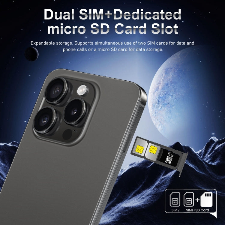 i15 Pro Max / VD1, 3GB+32GB, 6.79 inch Screen, Face Identification, Android 8.1 MTK6753 Octa Core, Network: 4G, Dual SIM(White)