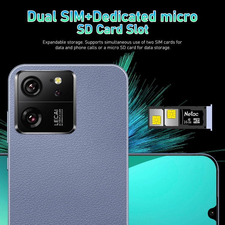 13T Pro / X18, 2GB+16GB, 6.49 inch Face Identification Android 8.1 MTK6580A Quad Core, Network: 3G, Dual SIM(Blue)