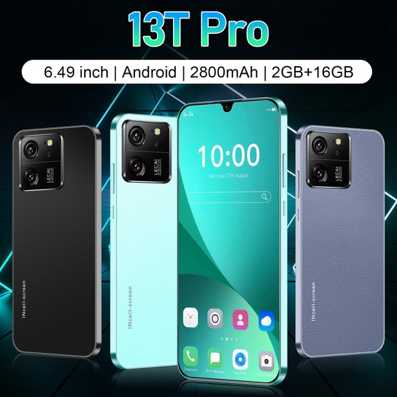 13T Pro / X18, 2GB+16GB, 6.49 inch Face Identification Android 8.1 MTK6580A Quad Core, Network: 3G, Dual SIM(Black)