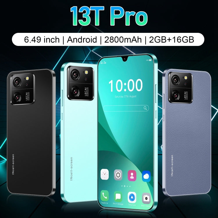 13T Pro / X18, 2GB+16GB, 6.49 inch Face Identification Android 8.1 MTK6580A Quad Core, Network: 3G, Dual SIM(Black)