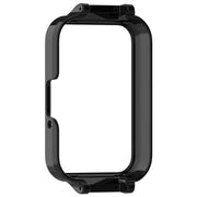 For Samsung Galaxy Fit 3 12mm Half Coverage Hollowed PC Watch Protective Case(Black)