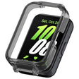 For Samsung Galaxy Fit 3 12mm Half Coverage Hollowed PC Watch Protective Case(Transparent Black) - Watch Cases by PMC TechLife | Online Shopping South Africa | PMC TechLife