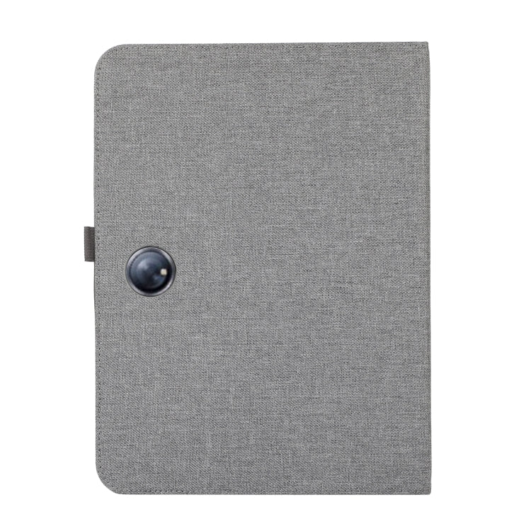 For OPPO Pad Neo 11.4 Fabric Leather Tablet Case(Grey)