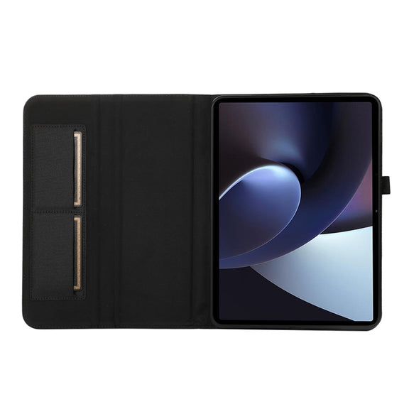 For OPPO Pad Neo 11.4 Fabric Leather Tablet Case(Grey)