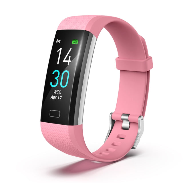S5-4 Smart Bracelet IP68 Water-resistant Heart Rate Sport Fitness Tracker Smart Watch(Pink)