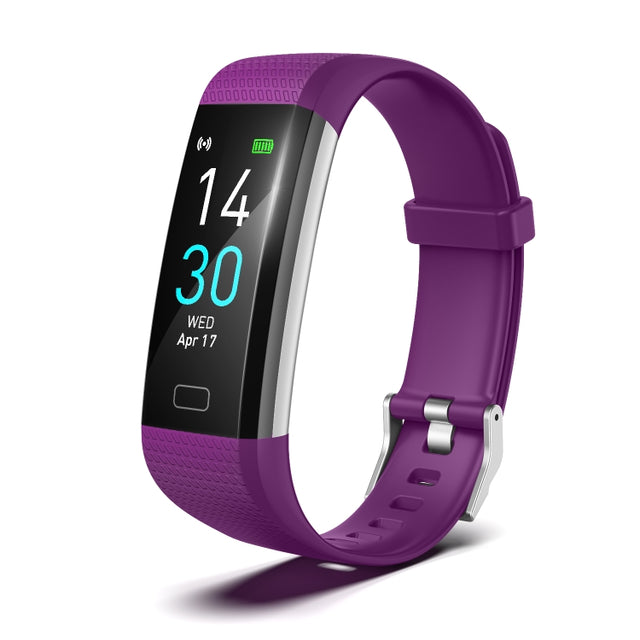 S5-4 Smart Bracelet IP68 Water-resistant Heart Rate Sport Fitness Tracker Smart Watch(Purple)