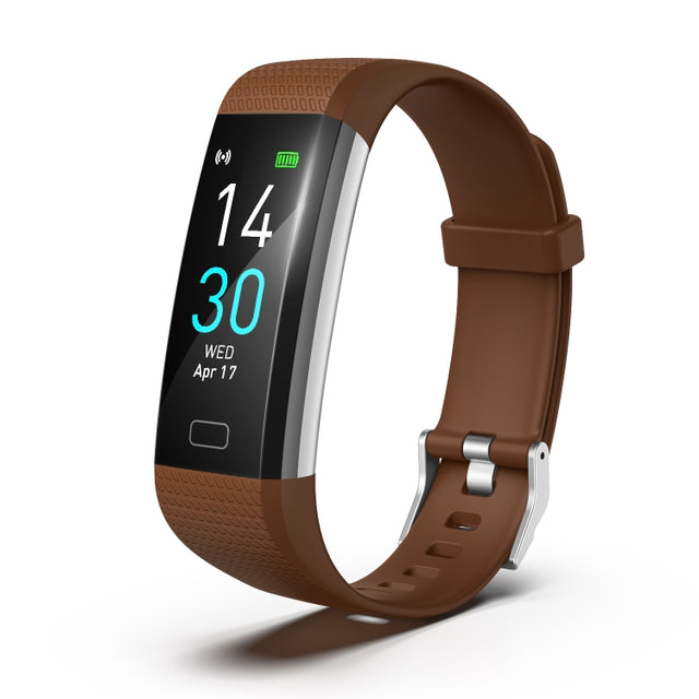 S5-4 Smart Bracelet IP68 Water-resistant Heart Rate Sport Fitness Tracker Smart Watch(Brown)