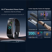 S5-4 Smart Bracelet IP68 Water-resistant Heart Rate Sport Fitness Tracker Smart Watch(White)