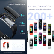 S5-4 Smart Bracelet IP68 Water-resistant Heart Rate Sport Fitness Tracker Smart Watch(White)