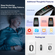 S5-4 Smart Bracelet IP68 Water-resistant Heart Rate Sport Fitness Tracker Smart Watch(White)