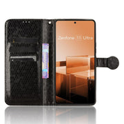 For Asus Zenfone 11 Ultra Honeycomb Dot Texture Leather Phone Case(Black)