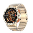 LEMFO AK59 1.43 inch AMLOED Round Screen Steel Strap Smart Watch(Gold) - Smart Watches by LEMFO | Online Shopping South Africa | PMC TechLife | Buy Now Pay Later Mobicred