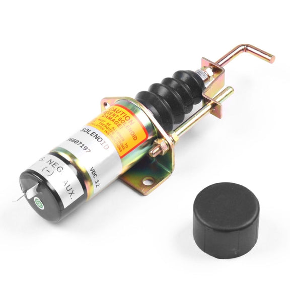 Lister Petter 24V Engine Flameout Solenoid Valve with Magnetic 366-07198(Black)