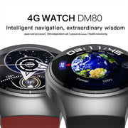 LEMFO DM80 1.43 inch AMOLED Round Screen Smart Watch Android 8.1, Specification:2GB+16GB(Black)