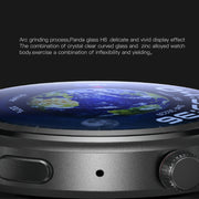 LEMFO DM80 1.43 inch AMOLED Round Screen Smart Watch Android 8.1, Specification:2GB+16GB(Black)
