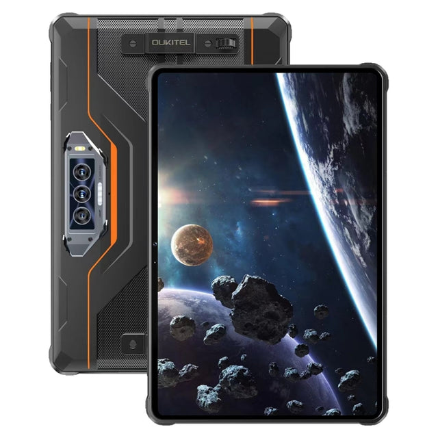 OUKITEL RT8 4G Network IP68/IP69K Rugged Tablet, 6GB+256GB, 11 inch Android 13 MediaTek Helio G99 Quad Core Support Dual SIM, EU Plug(Orange)