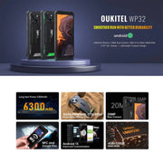 Oukitel WP32, 4GB+128GB, IP68/IP69K, 5.93 inch Android 13 Unisoc Tiger T606 Octa-core, NFC, OTG, Network: 4G(Orange)