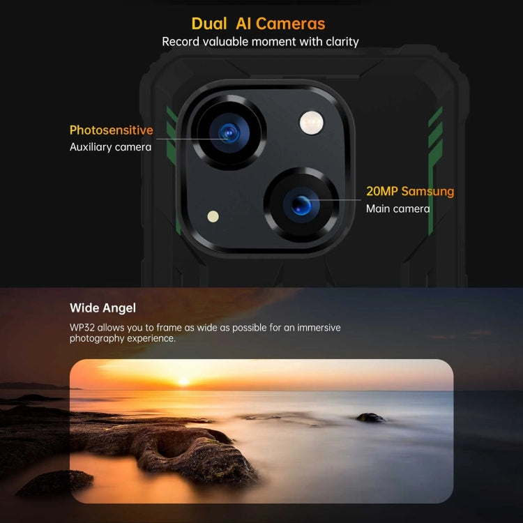 Oukitel WP32, 4GB+128GB, IP68/IP69K, 5.93 inch Android 13 Unisoc Tiger T606 Octa-core, NFC, OTG, Network: 4G(Orange)