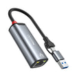 Yesido HB26 2 in 1 USB+USB-C/Type-C to Ethernet Adapter(Grey) - free shipping - PMC TechLife - Order now!