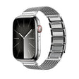 For Apple Watch Series 2 42mm Magnetic Clasp Braided Chain Stainless Steel Watch Band(Silver) - Watch Bands by PMC TechLife | Online Shopping South Africa | PMC TechLife