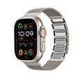 For Apple Watch 42mm Magnetic Clasp Braided Chain Stainless Steel Watch Band(Gold) - Watch Bands by PMC TechLife | Online Shopping South Africa | PMC TechLife