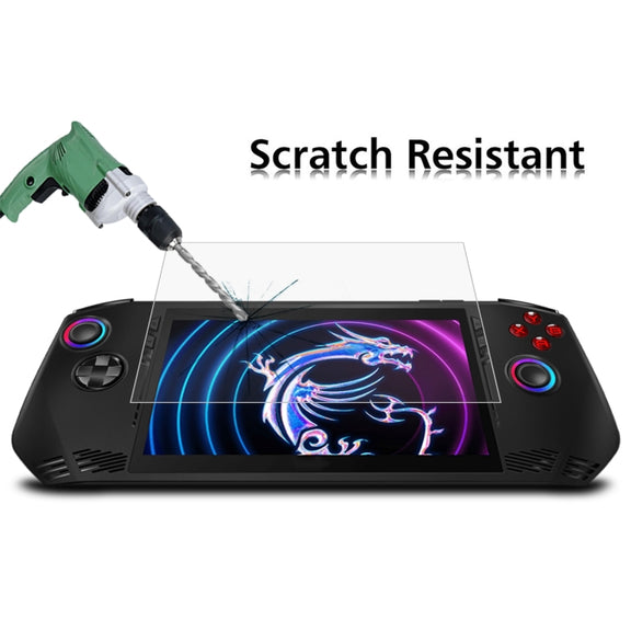 For MSI Claw 7 inch Game Console 2pcs 9H 0.3mm Explosion-proof Tempered Glass Film