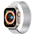 For Apple Watch Series 9 45mm Milanese Loop Magnetic Clasp Stainless Steel Watch Band(Silver) - Watch Bands by PMC TechLife | Online Shopping South Africa | PMC TechLife