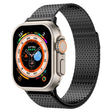 For Apple Watch 38mm Milanese Loop Magnetic Clasp Stainless Steel Watch Band(Black) - Watch Bands by PMC TechLife | Online Shopping South Africa | PMC TechLife | Buy Now Pay Later Mobicred