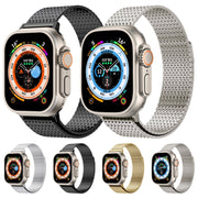For Apple Watch Series 4 44mm Milanese Loop Magnetic Clasp Stainless Steel Watch Band(Silver)