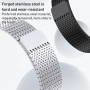 For Apple Watch SE 40mm Milanese Loop Magnetic Clasp Stainless Steel Watch Band(Black)