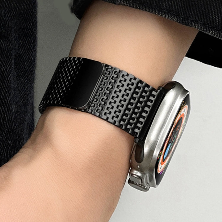For Apple Watch SE 44mm Milanese Loop Magnetic Clasp Stainless Steel Watch Band(Silver)