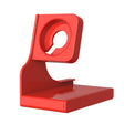 For Apple Watch Series Smart Watch Charging Stand PC Base(Red) - Charger / Holder by PMC TechLife | Online Shopping South Africa | PMC TechLife | Buy Now Pay Later Mobicred