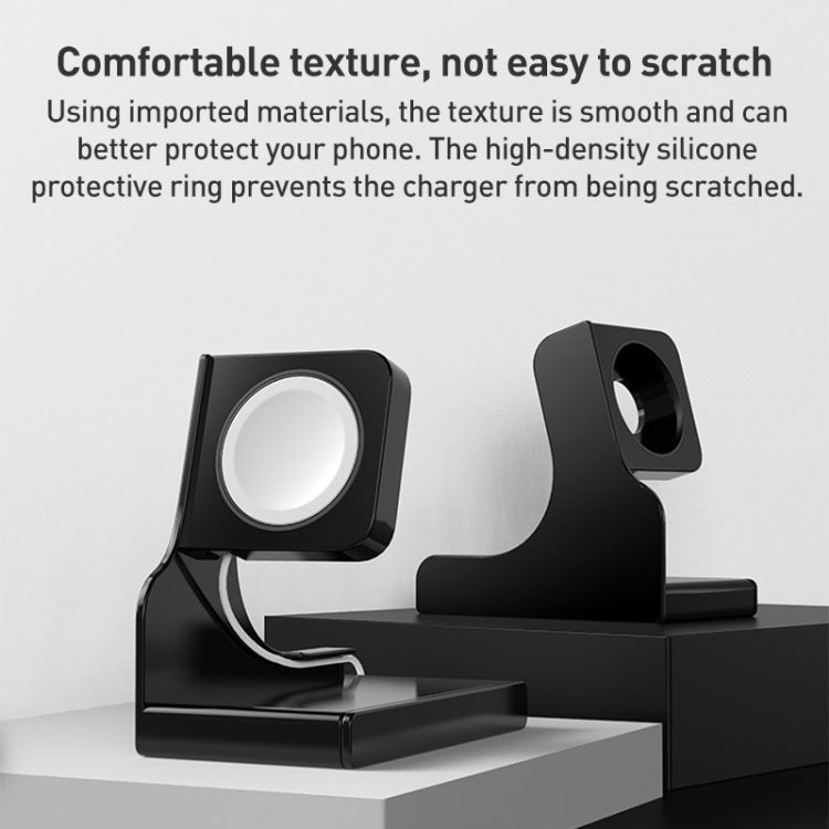 For Apple Watch Series Smart Watch Charging Stand PC Base(Red)