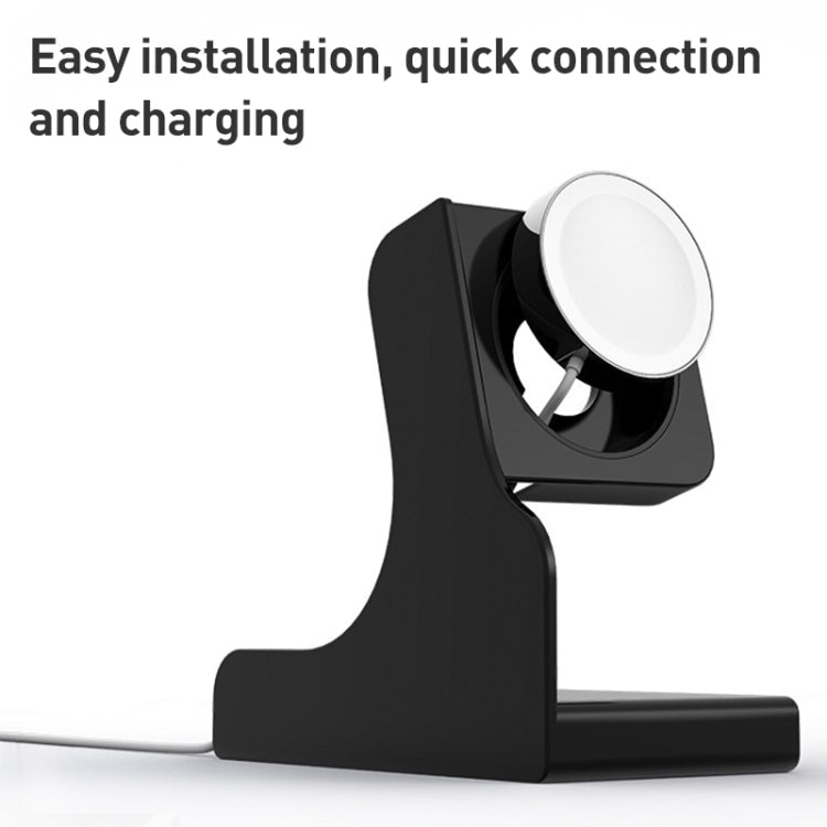 For Apple Watch Series Smart Watch Charging Stand PC Base(Black)