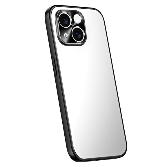 For iPhone 14 Plus R-JUST RJ-61 Electroplating Frosted TPU + PC Phone Case(Silver)