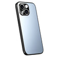 For iPhone 14 Plus R-JUST RJ-61 Electroplating Frosted TPU + PC Phone Case(Blue) - iPhone 14 Plus Cases by R-JUST | Online Shopping South Africa | PMC TechLife